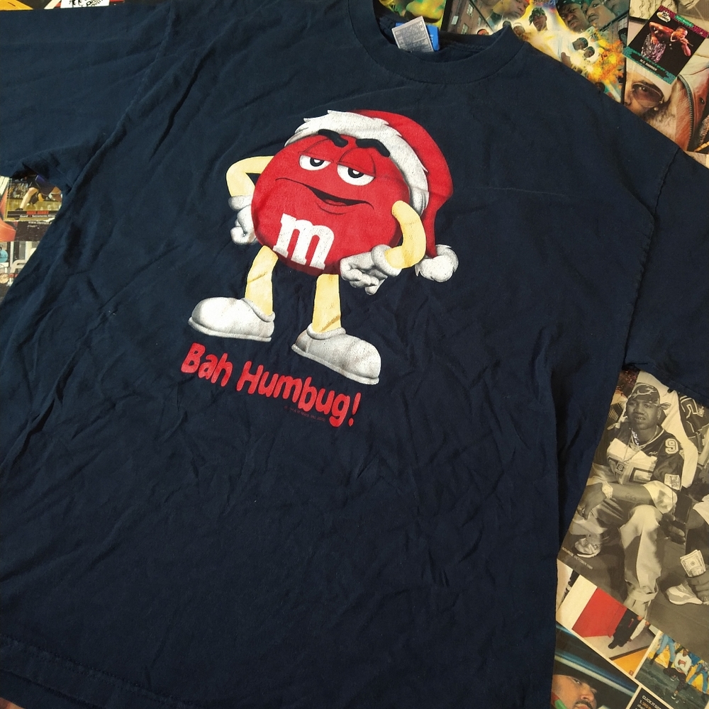 Vintage M&M Bah Humbug Bad Humbug XL Tee - Picture 1 of 4